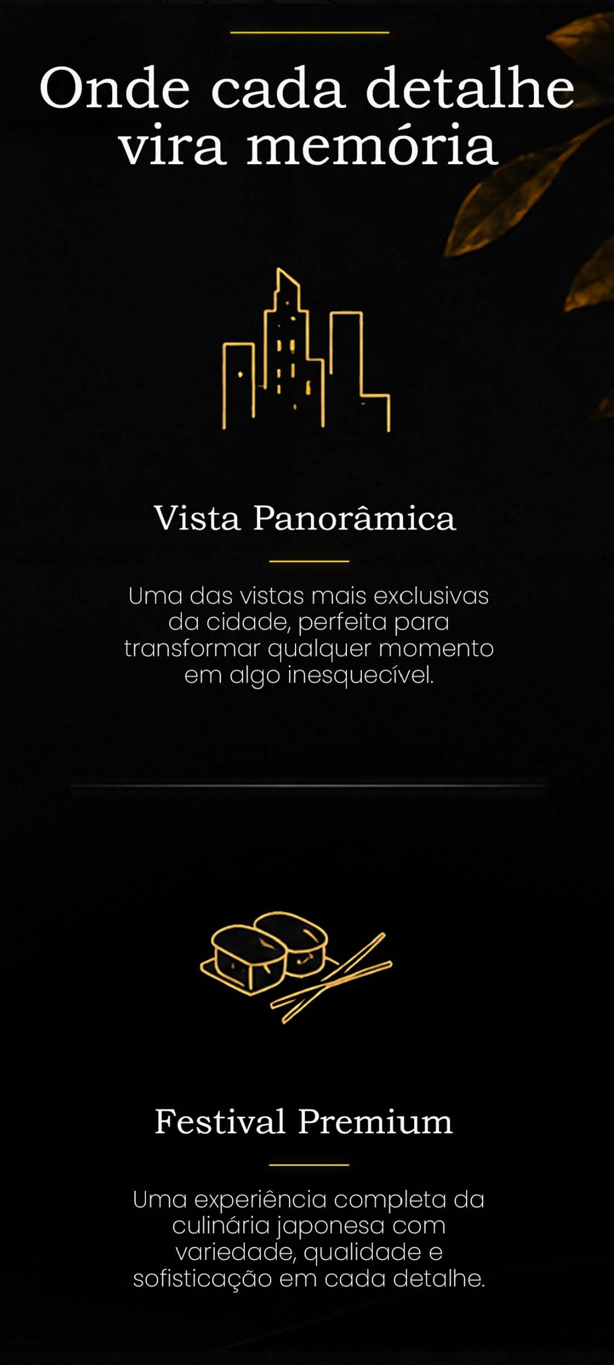 Experiência Sky Gurume